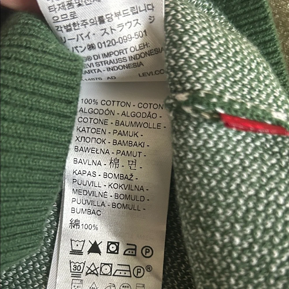 Levi's Two-Tone Green Polo Shirt